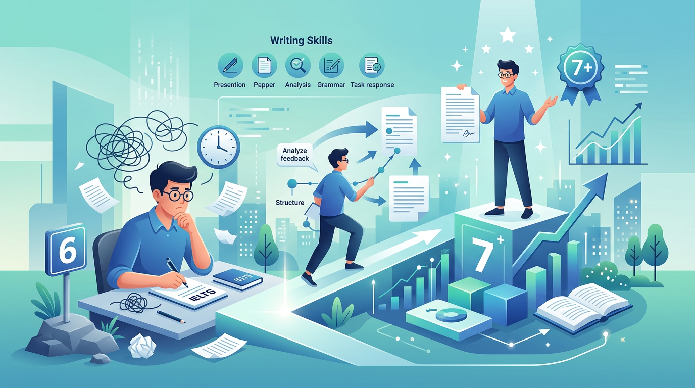 IELTS Writing Task 2: Why You Stay at Band 6 and How to Reach Band 7